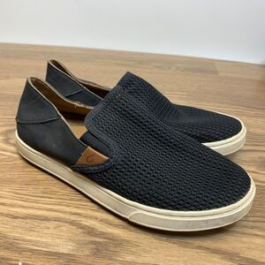 Olukai Shoes Women’s Size‎ 7.5 Pehuea Sneaker Black  Slip On Mesh